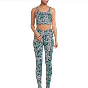 Free People Movement Your Corner Lose Control Printed Bra and Leggings Set Small